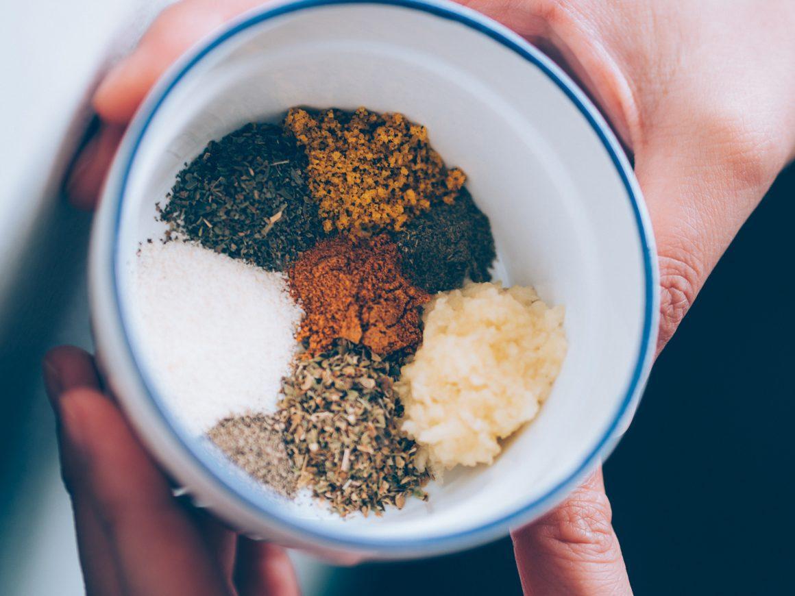 small bowl of various dry spices