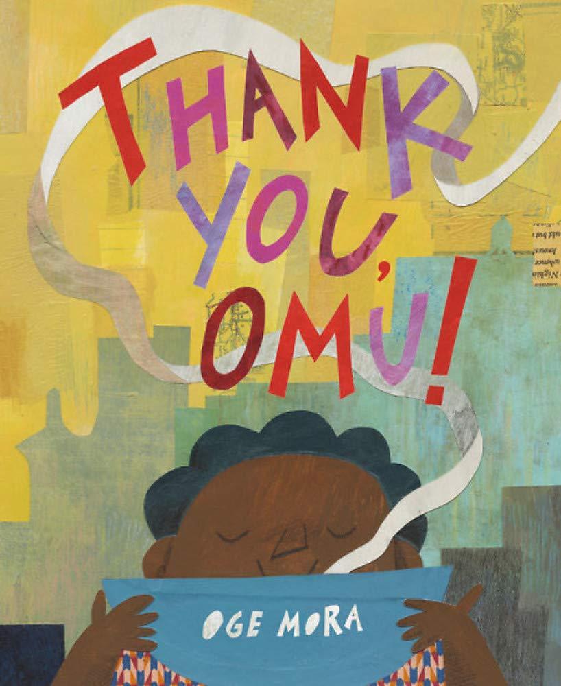 book cover image of thank you omu, illustrated child with bowl of soup