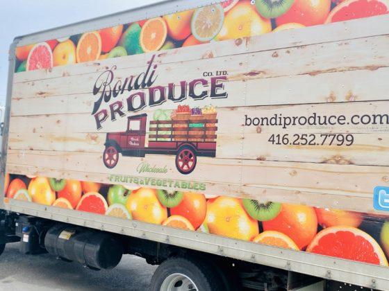 bondi produce delivery truck