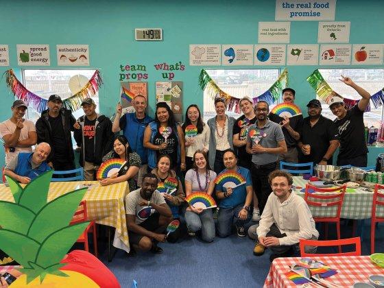 RFRK Pride Party for staff featuring group shot of happy team members