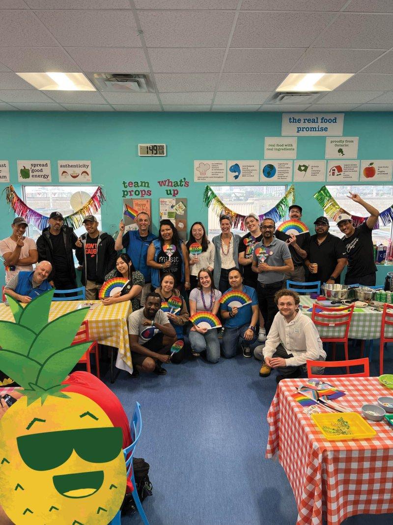 RFRK Pride Party for staff featuring group shot of happy team members