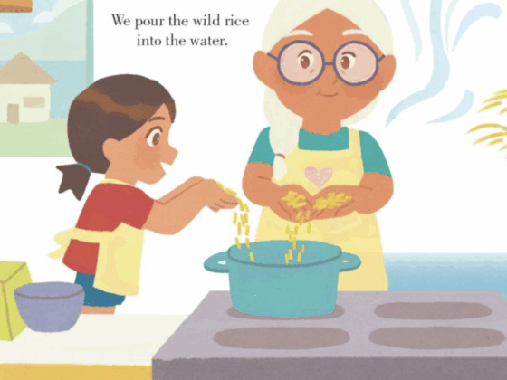 inside art illustration for kids book about food our ancestors' kitchen
