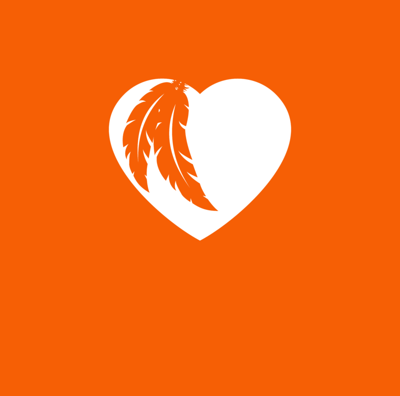 every child matters banner with orange background for national day for truth and reconciliation