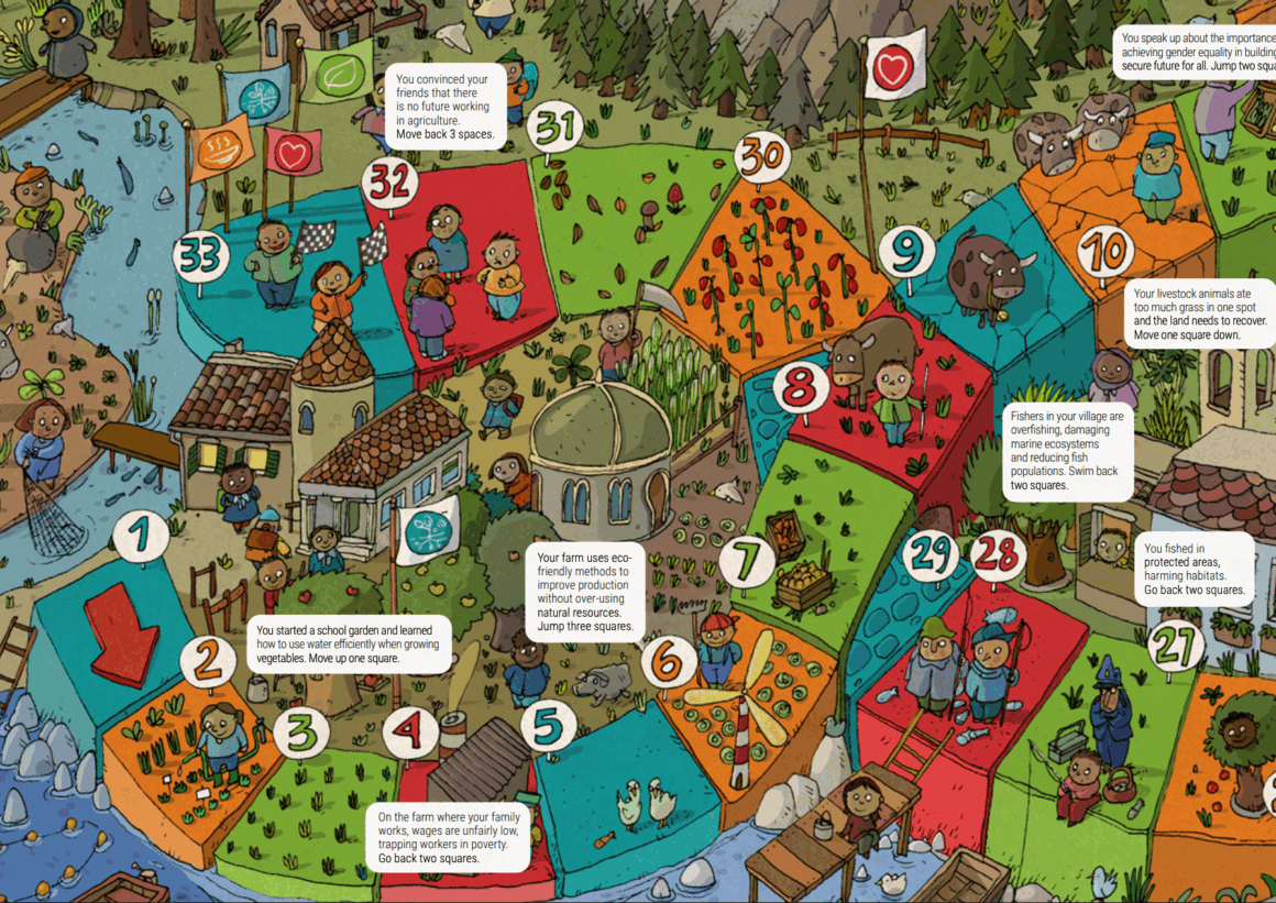world food day 2025 1 inside the 2025 activity book for kids for world food day board game page