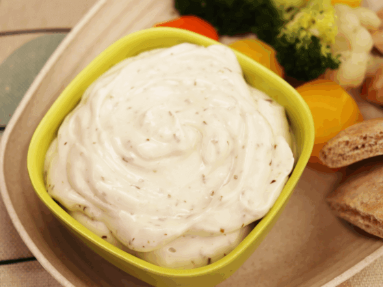 rfrk's new picklicious spread in small yellow dish