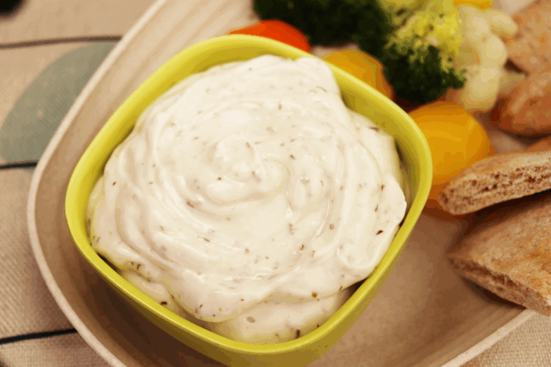 rfrk's new picklicious spread in small yellow dish