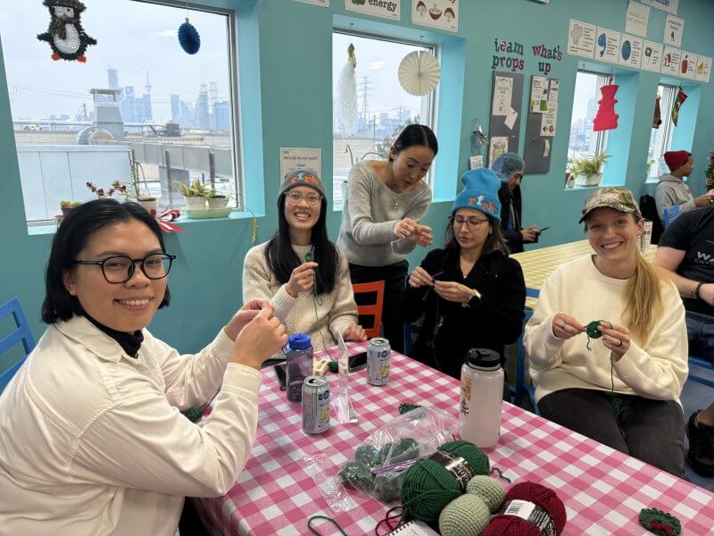 rfrk team enjoying crochet lunch and learn