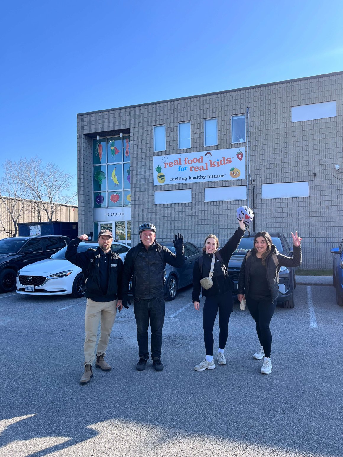 Cx bikers arrive at rfrk 1 1 1