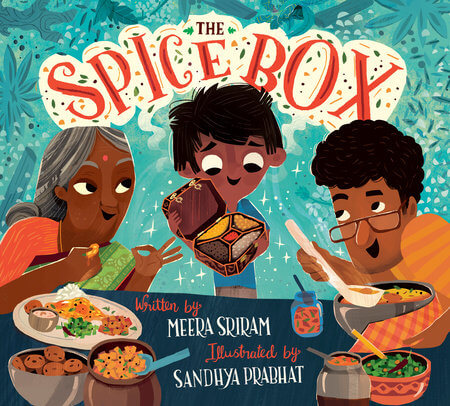 the cover art for the spice box childrens book by tamil author 