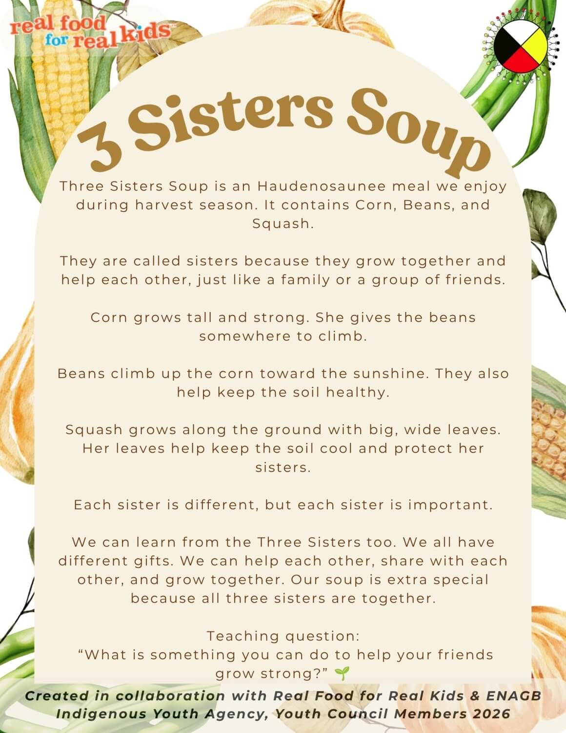 new: three sisters soup and our partnership with ENAGB 2 3 sisters soup educational resource from ENAGB
