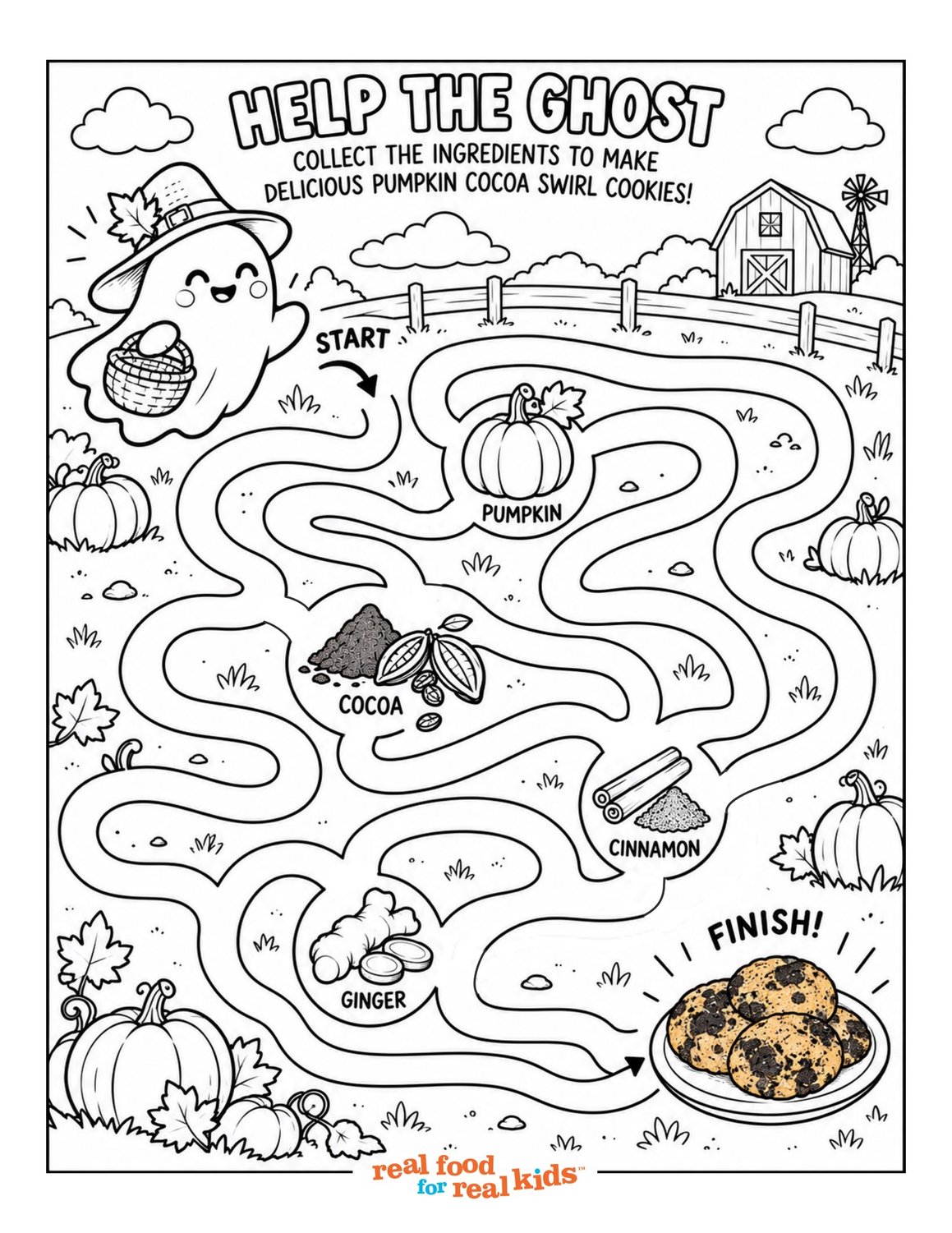 RFRK Pumpkin Cocoa Swirl Cookie Maze 1